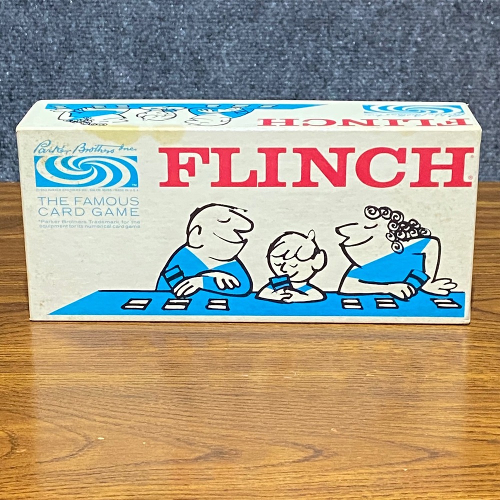 Vintage Flinch Card Game Parker Brothers 1963 Complete with Tray and Rules NOS